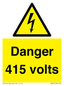 Danger 415 volts